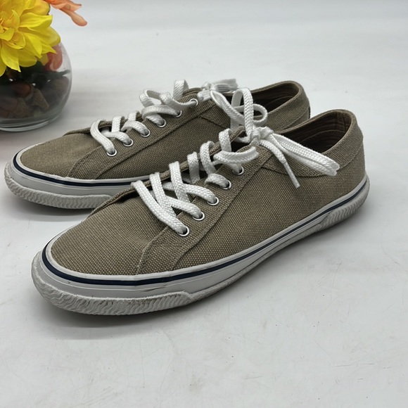 Nautica Tan Canvas Sneaker Size 7.5. SNK2653B - Picture 3 of 8